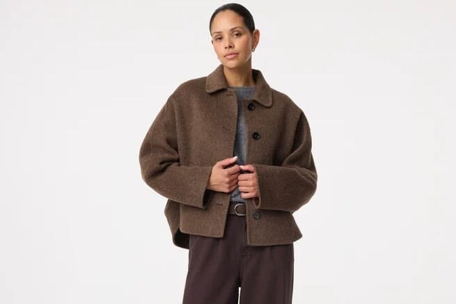 KNIT TED Hemdjacke "Flyn" in chocolat