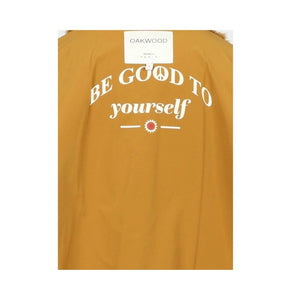 OAKWOOD Fake Fur Jacket "BE GOOD TO" cognac