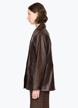 SEA NEW YORK Lederjacke "LENOIR" chocolat
