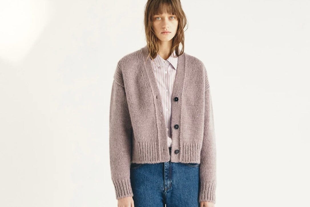 MASSCOB Cardigan "ISADORA" plum