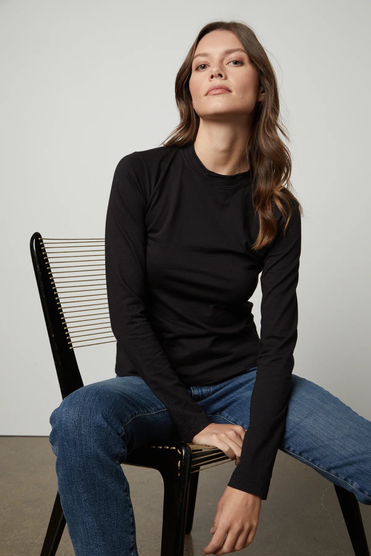 VELVET by Jenny T-Shirt "CAMINO" black