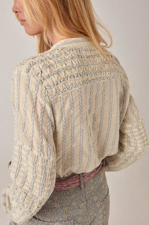 MAISON HOTEL cotton blouse "KERRY" off-white