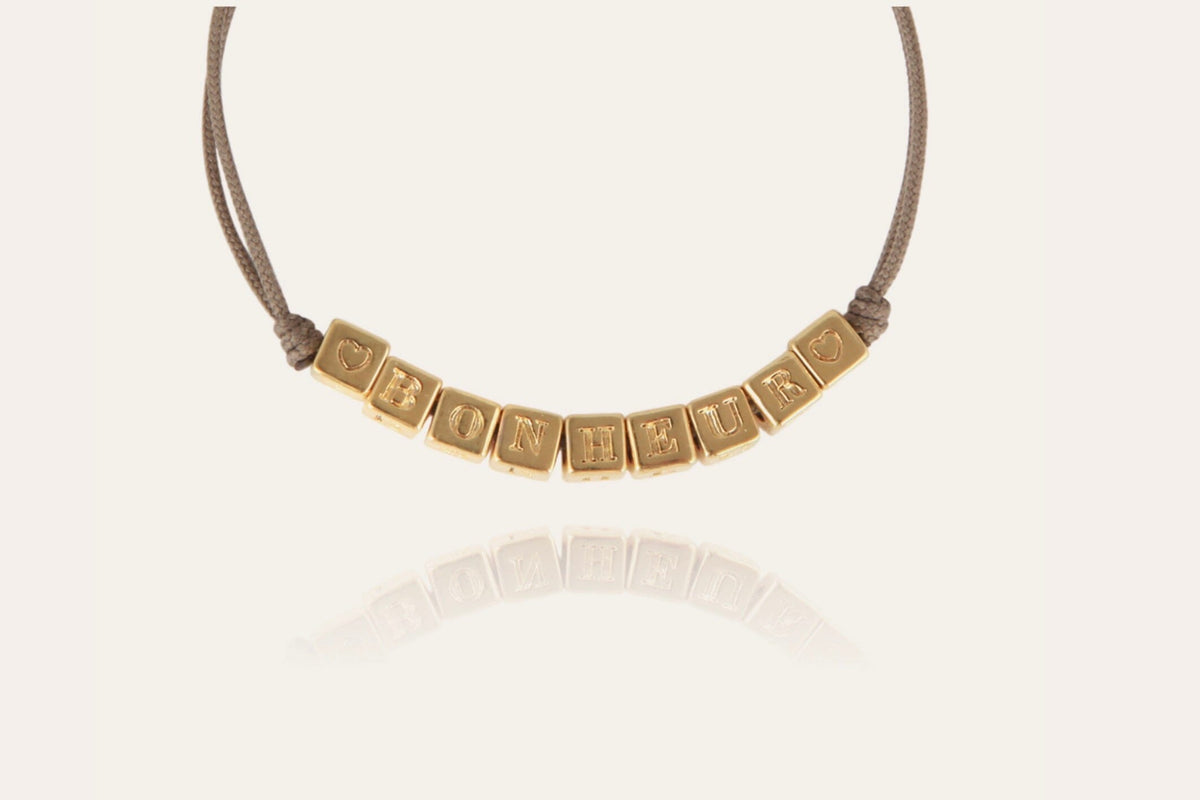 GAS BIJOUX "BONHEUR" vergoldet