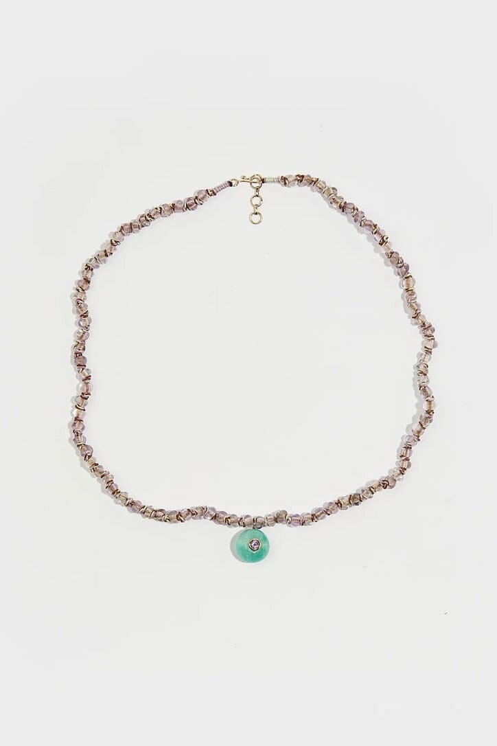 TAMARA TAICHMANN Ametiste - Stone necklace "Amazonite" lilac