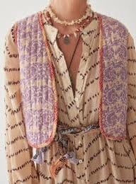 MAISON HOTEL cotton vest "TELMO" purple rain (C)