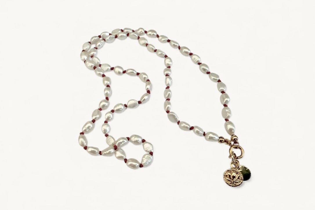 REJANE ROSENBERGER DESIGN Perlenkette "Lotusanhängerli"