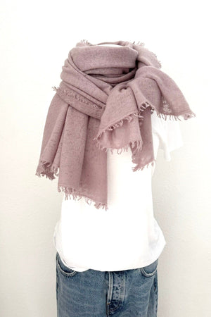 Choice by Réjane Rosenberger cashmere scarf gray méliert (MS-70027)