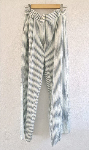 CLARAMONTE Baumwollhose "Paolo" blue stripe