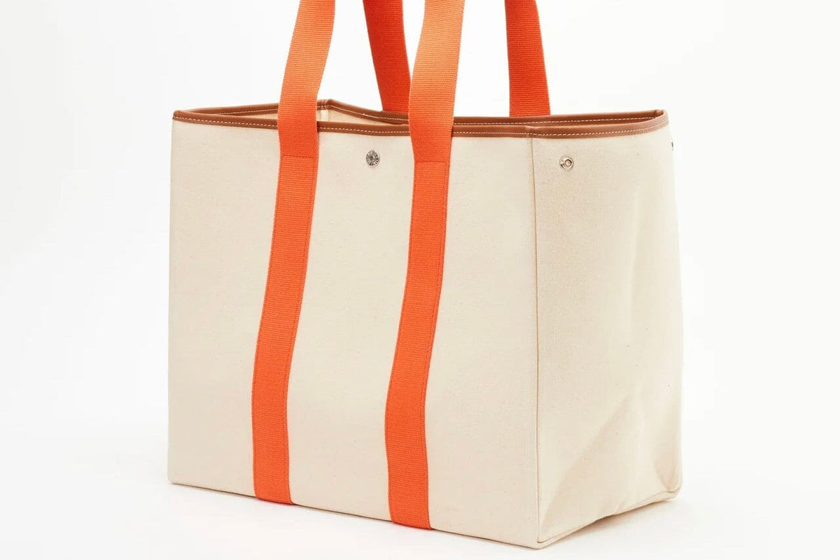 Cotton bag "Palais Royal" large camel stripe