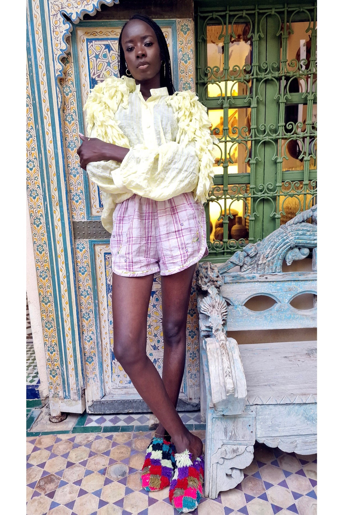 CLARAMONTE Baumwollshorts "MINI" rose