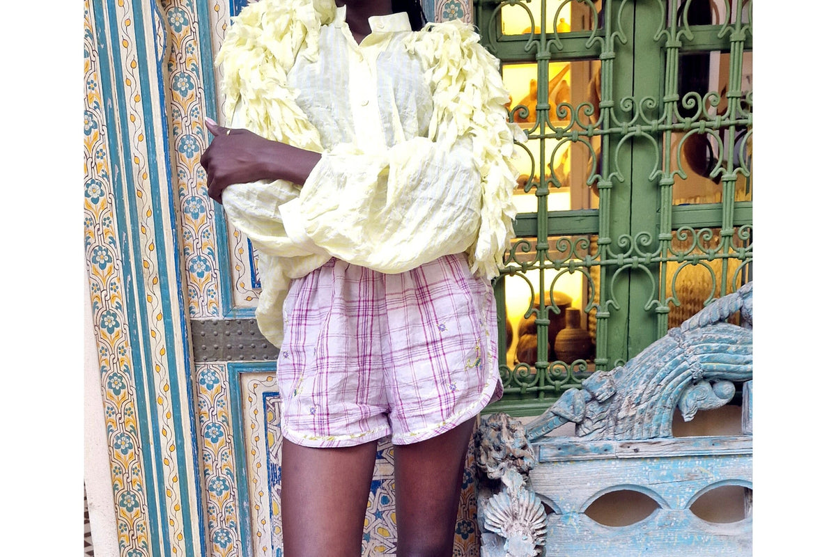 CLARAMONTE Baumwollshorts "MINI" rose