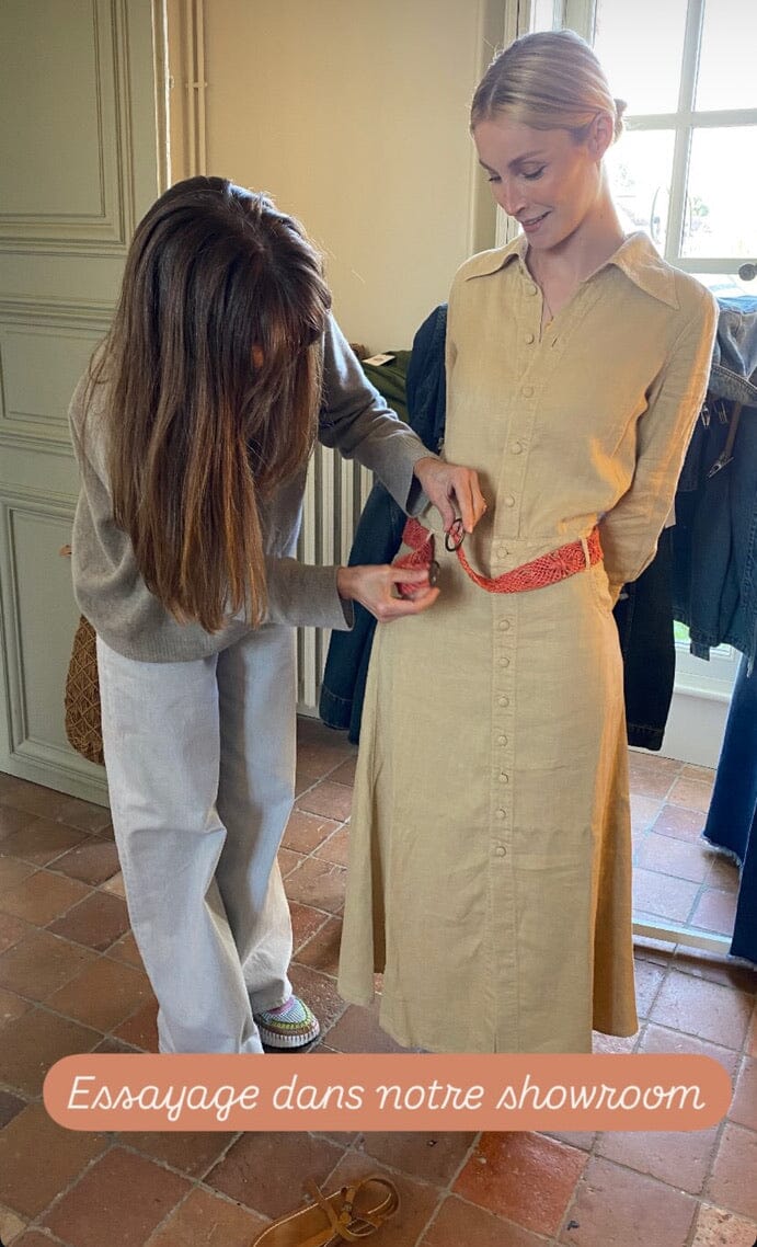 HAPPY HOUSE Jump Kleid "TROMPE L'Oeil" sand