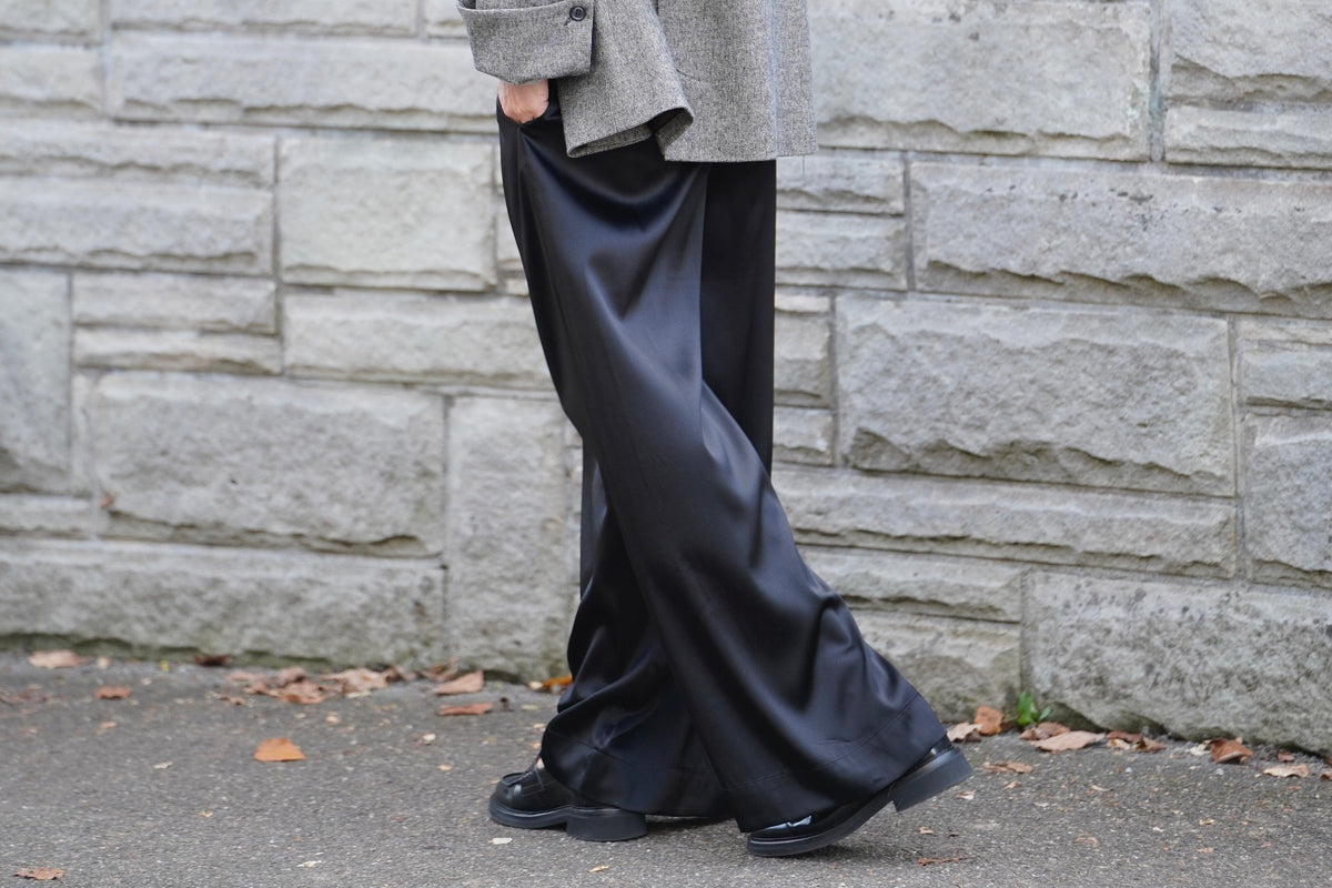 DEA KUDIBAL silk trousers "MARGO" black