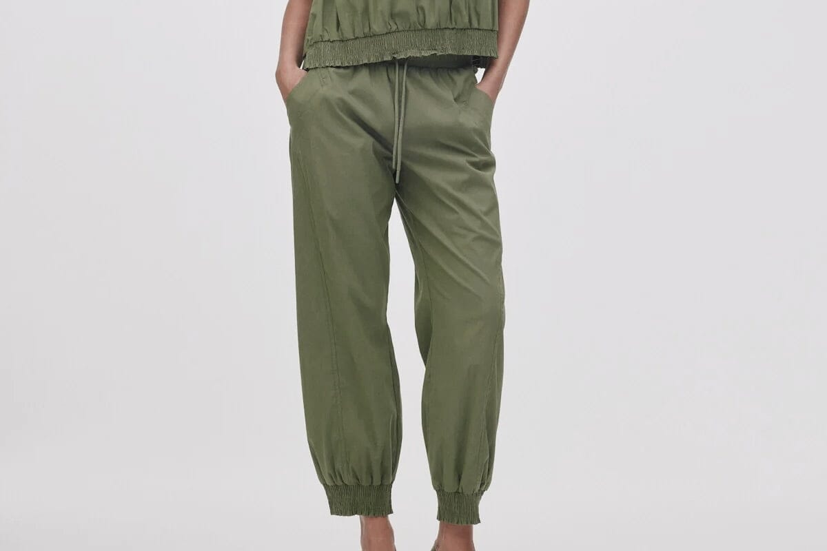 RABENS SALONER Joggerpants "DOMINO" army