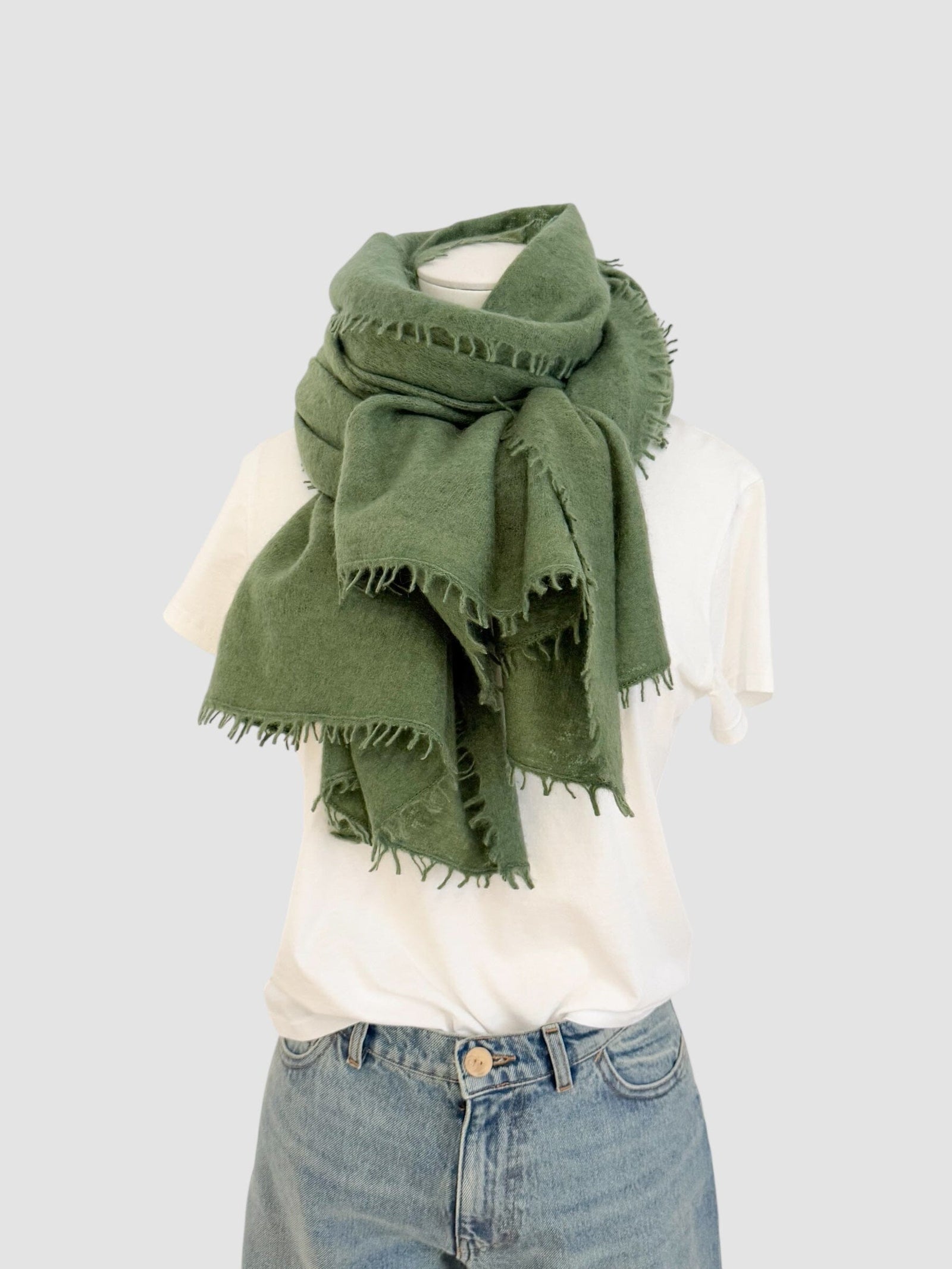 Choice by Réjane Rosenberger cashmere scarf gray méliert (MS-70027)