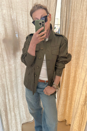 VANESSA BRUNO cotton jacket "ELIANE" khaki