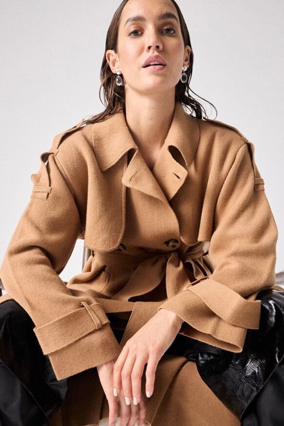 NOTSHY Cashmere Trench "ANDREA" camel (C)