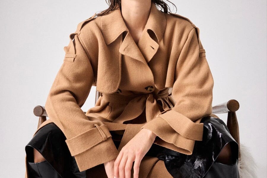 NOTSHY Cashmere Trench "ANDREA" camel