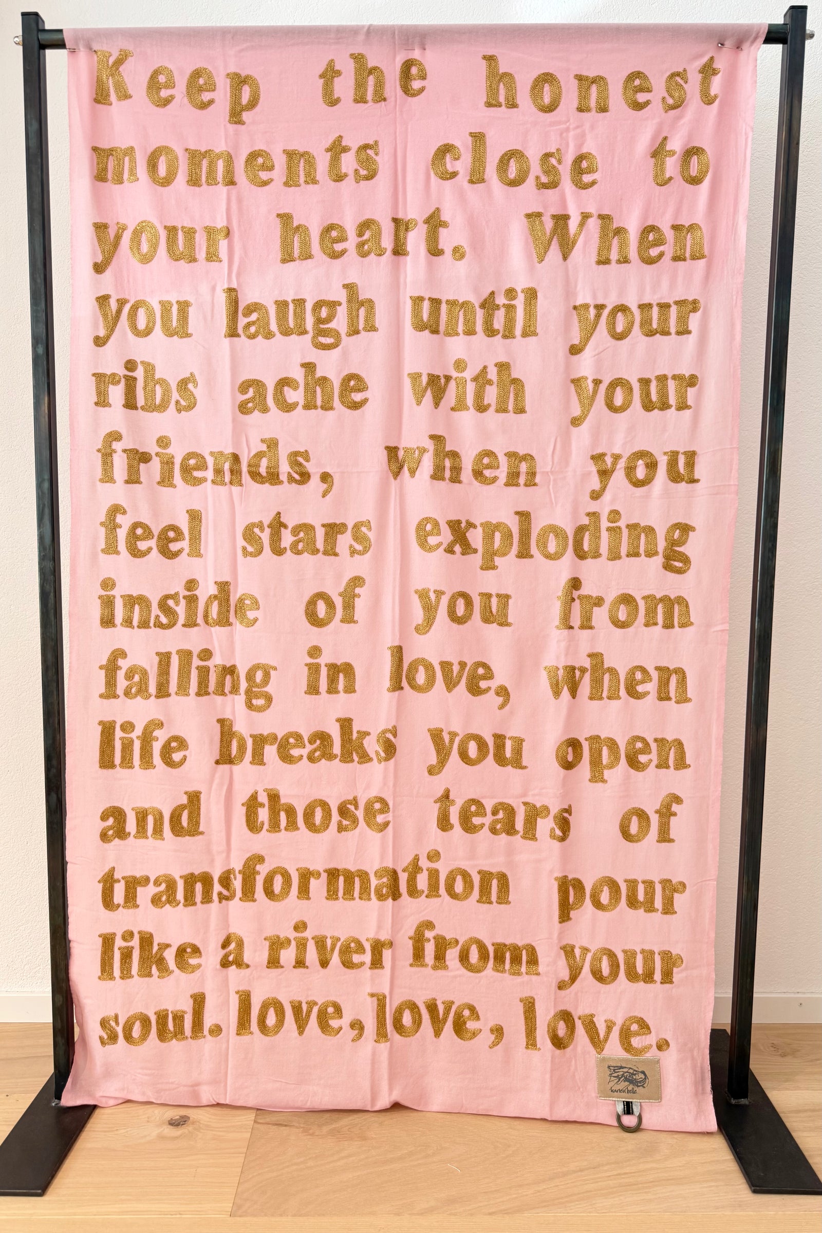 KARIEN BELLE Pashmina "POETRY" rosa