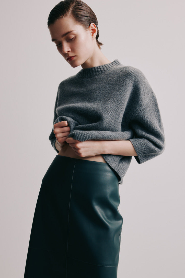 FFC Cashmere/Wool Sweater "Eden" anthra méliert