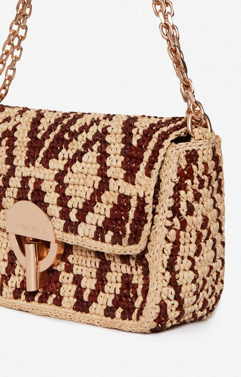 VANESSA BRUNO Raffiabag "Moon" nano