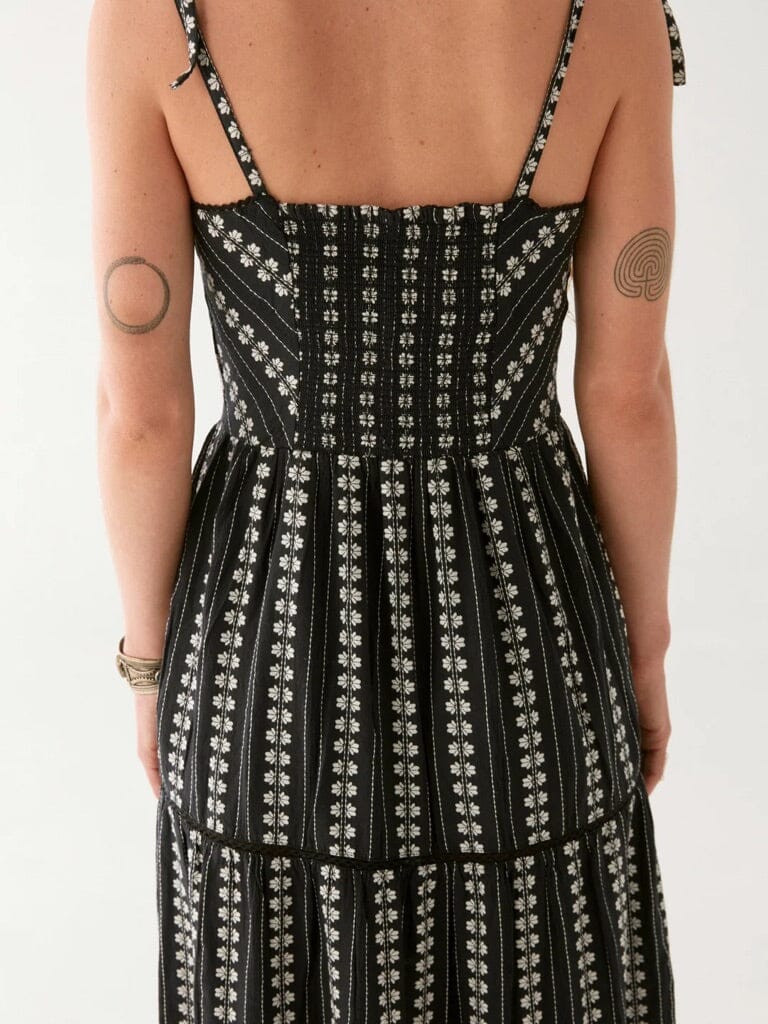 MAISON HOTEL cotton dress "VENUS" black (C)