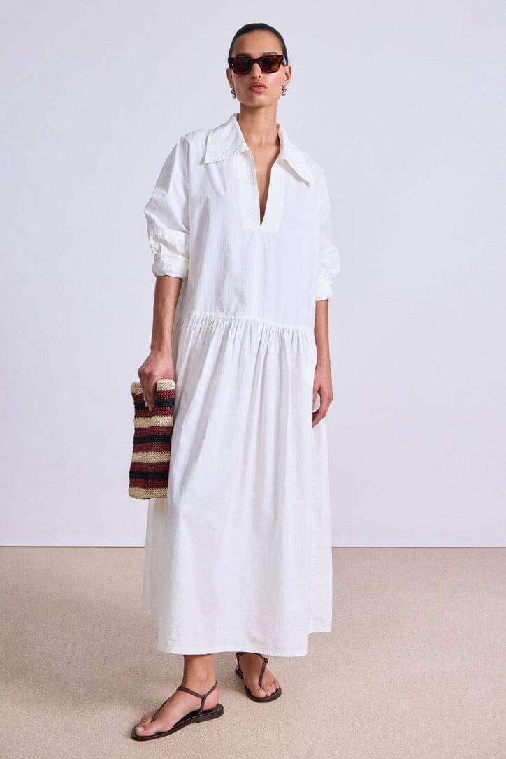 APIECE APART Maxikleid "Romana" off-white