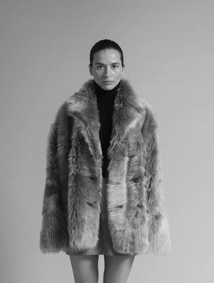 UTZON Shearlingjacke  "JEHANNE" camel