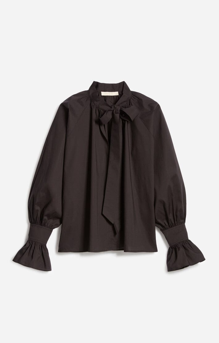 VANESSA BRUNO Baumwollmix Bluse "FATIMA" schwarz