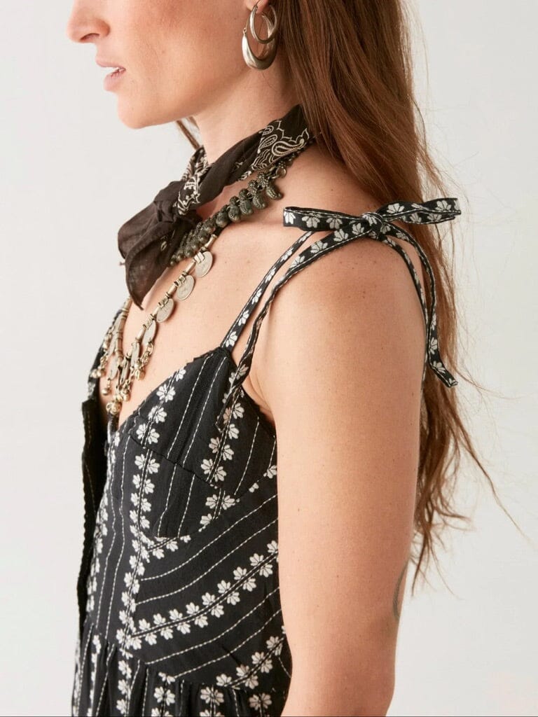 MAISON HOTEL cotton dress "VENUS" black (C)