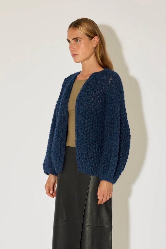 MAIAMI short sleeve cardigan "ALPACA" beige