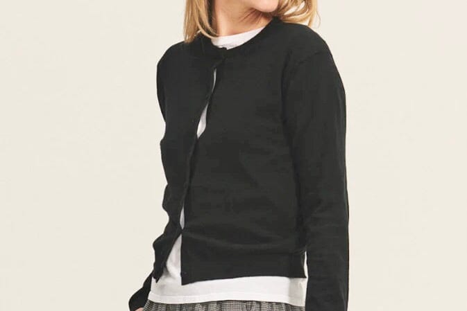 VELVET Feinstrick Cardigan "ANGELICA07" schwarz