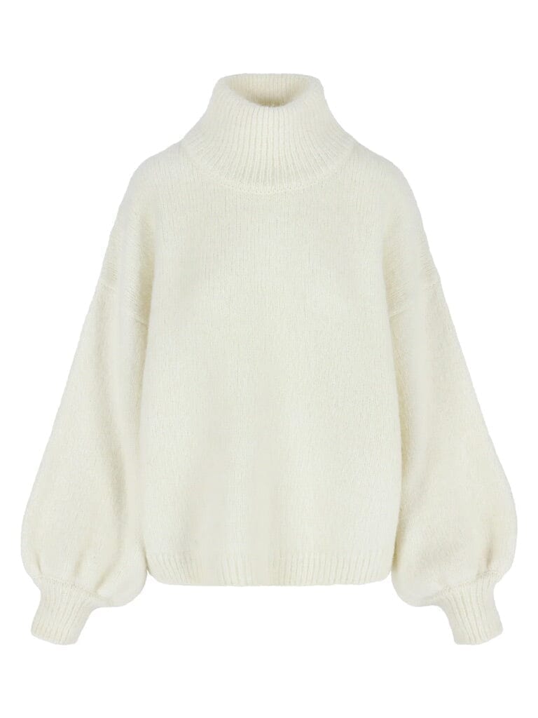 I LOVE MR MITTENS Chunky Wool "NAOMI" Sweater light blue