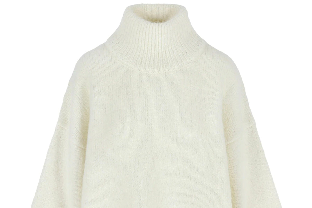 I LOVE MR MITTENS Chunky Wool "NAOMI" Sweater off-white