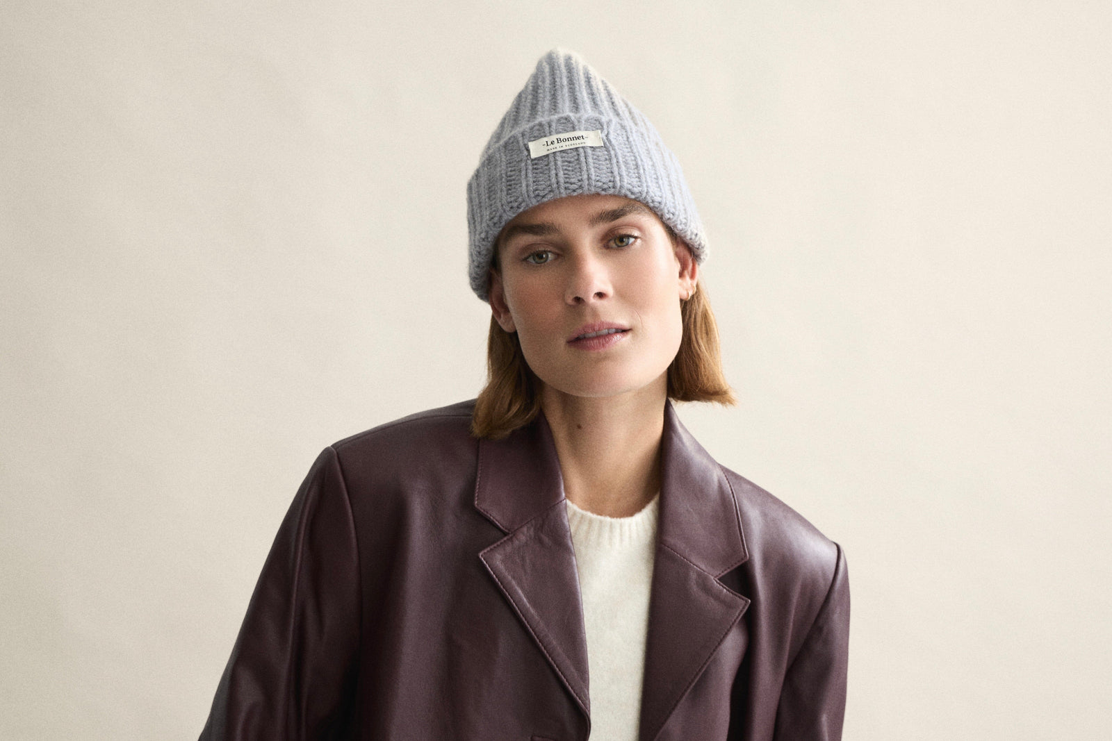 Wool Beanie "Onyx" by LE BONNET