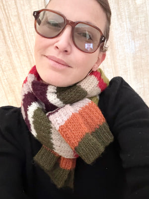 VELVET Strickschal multicolor