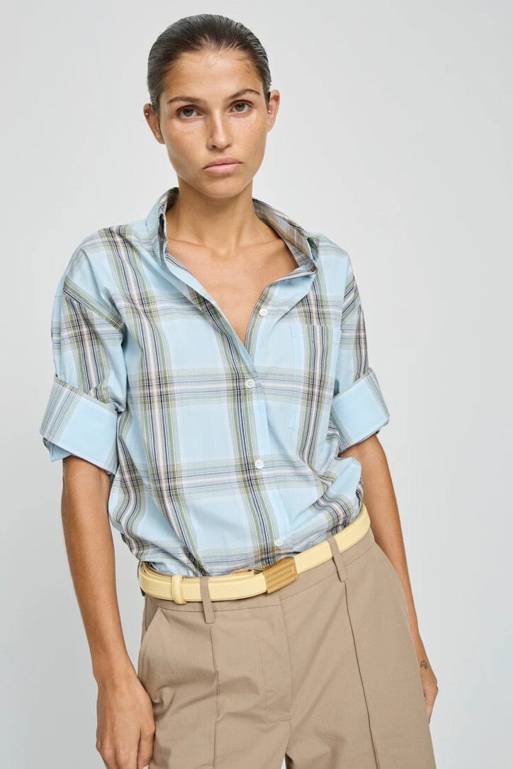 LAURENCE BRAS Baumwollbluse "RICKA" carro