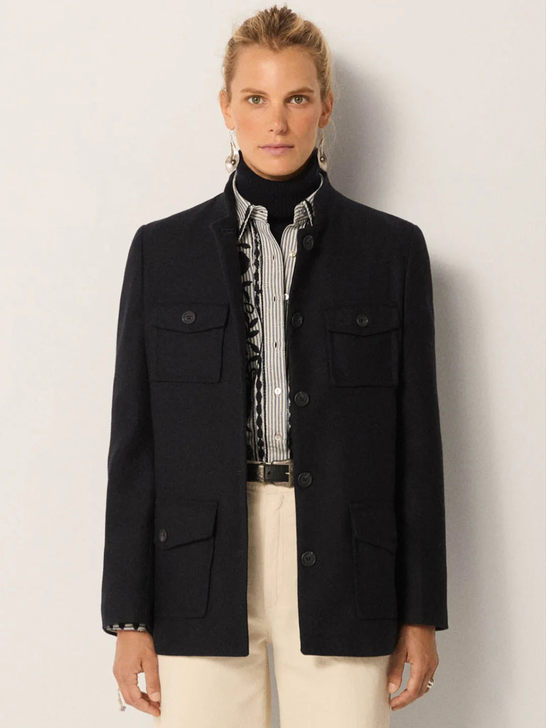 MAISON HOTEL Woolmix Blazer "LUCIEN" night marine