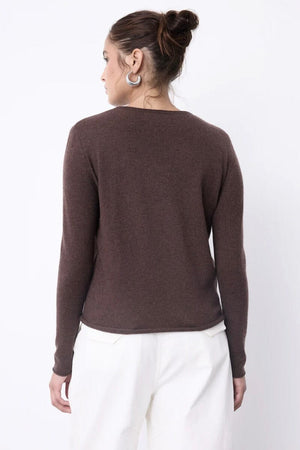 NOTSHY Cashmere Pullover "AYLA" coffee