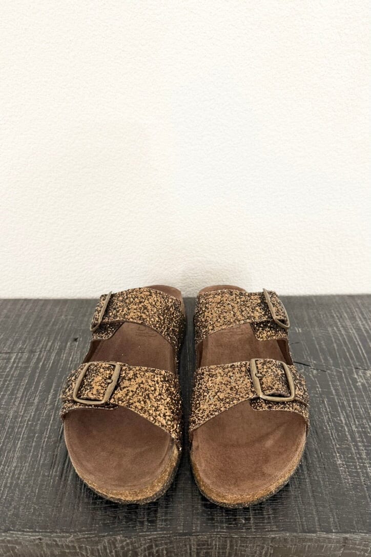 BOSABO Birkenstock "ISABEL" Glitter bronze