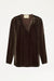 MOMONI Velvetbluse "APPLE" chocolat