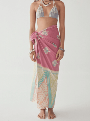 MAISON HOTEL Baumwollpareo "MATHILDE" fragola (C)