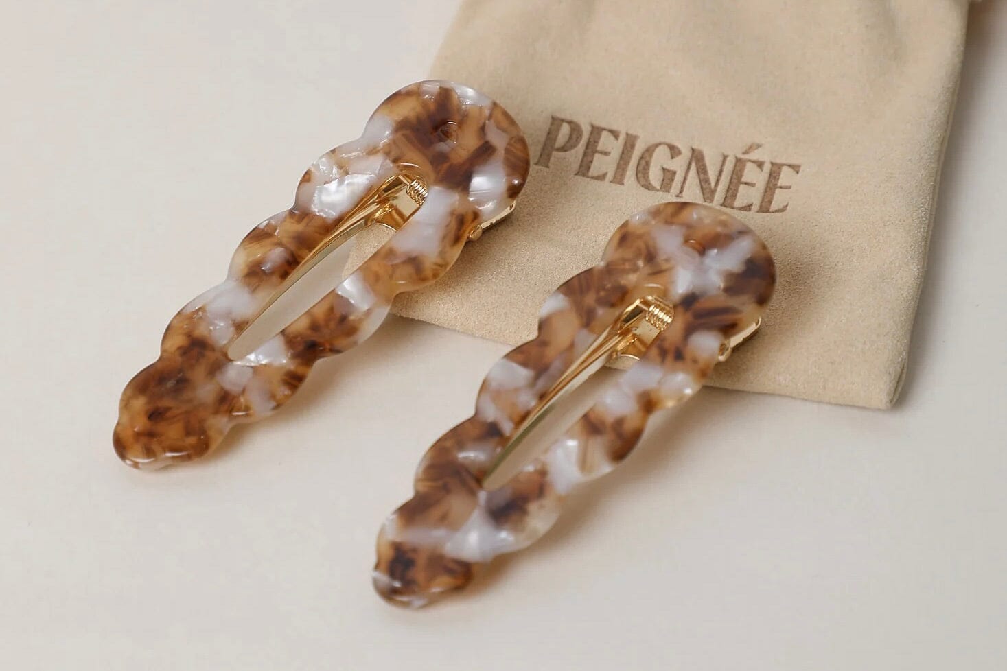 Peignée Paris Barettes "Signature" affogato