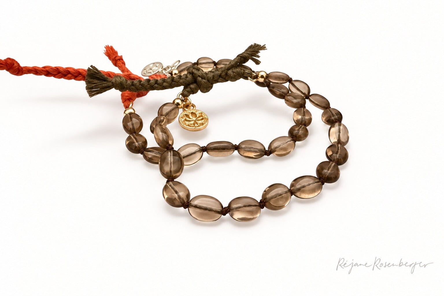 REJANE ROSENBERGER DESIGN Steinarmband "Neo" smoky braun