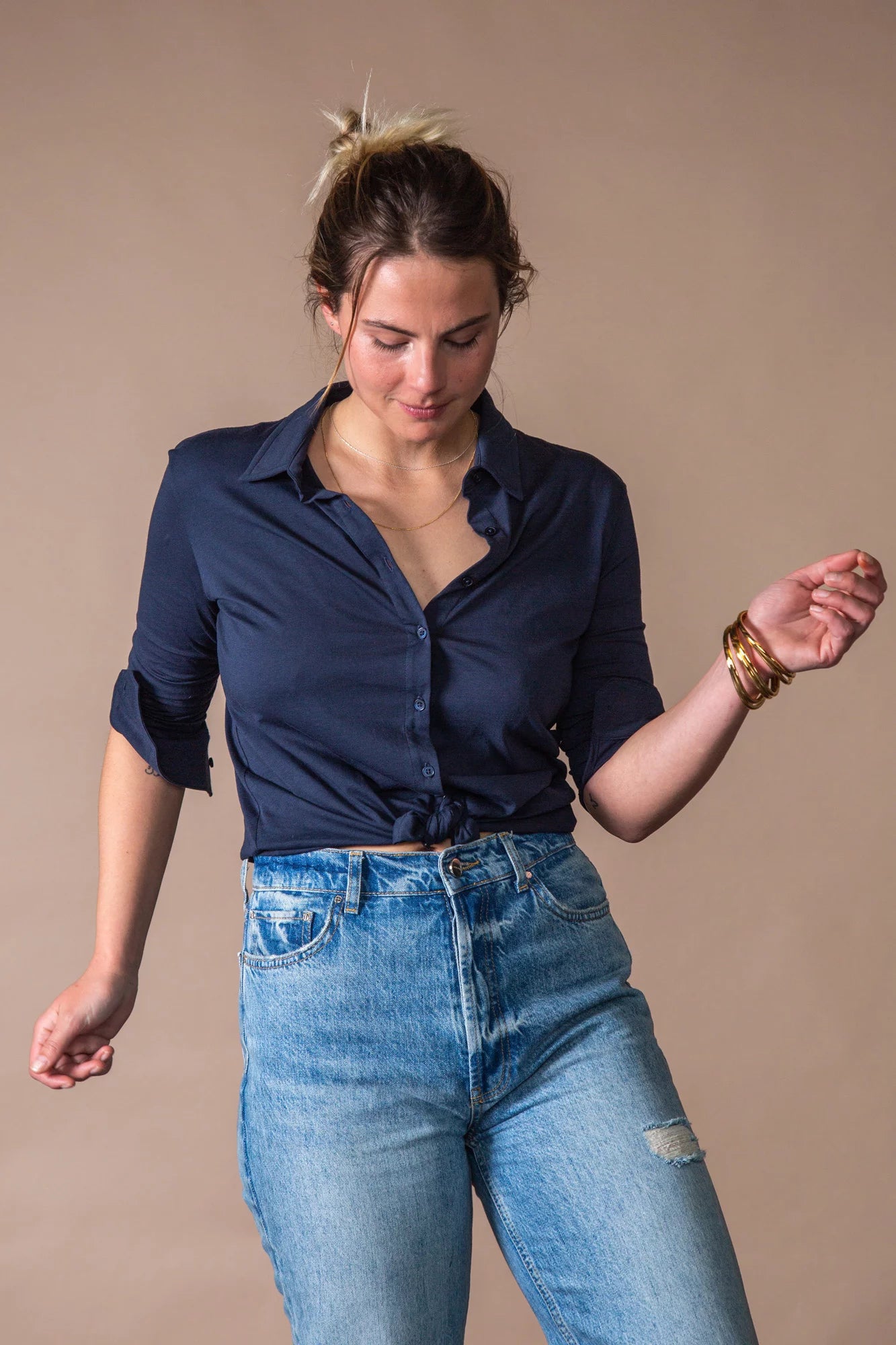 Choice by Réjane Rosenberger T-Shirt Hemd "ELLA" marine