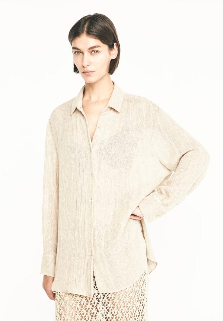 MASSCOB Baumwollbluse "Calimera" crème