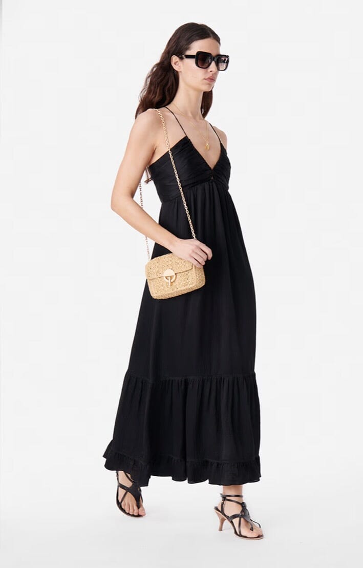 VANESSA BRUNO Baumwollkleid "ALEXANDRA" schwarz