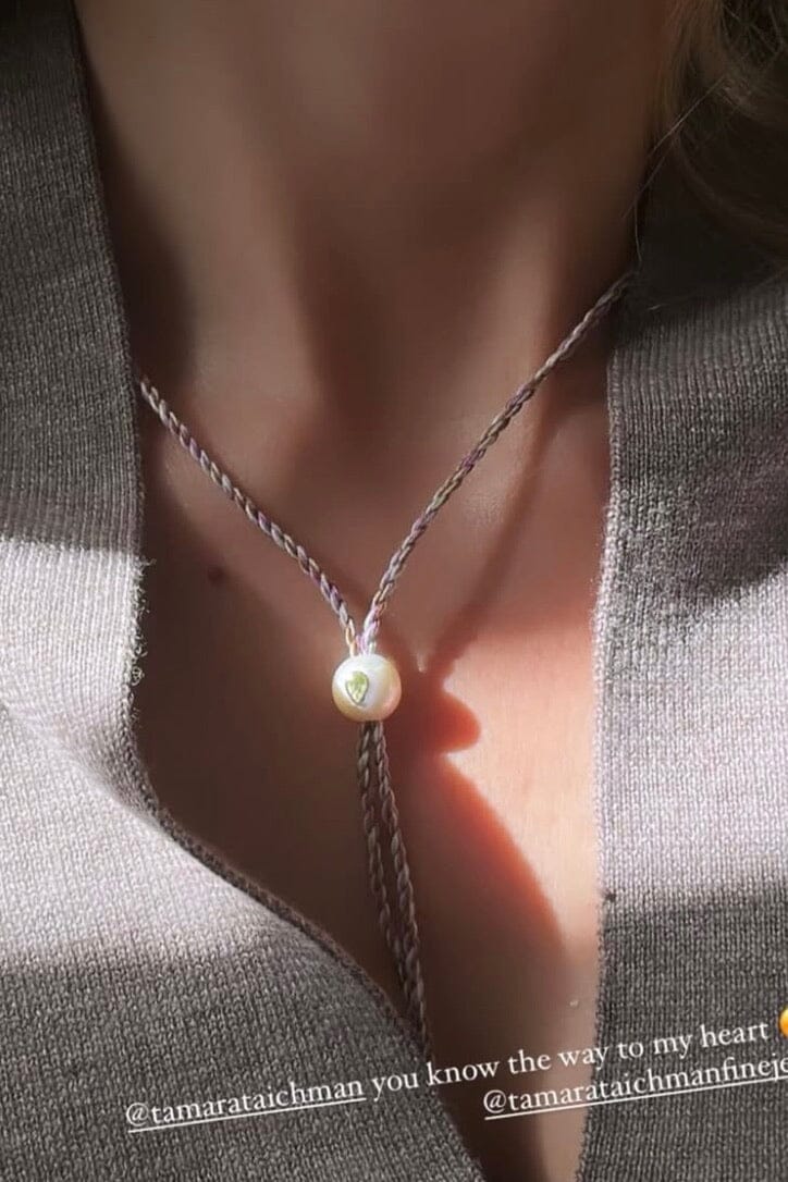 TAMARA TAICHMANN Baumwollkette "Scarlett"  sand/cinnamon/black