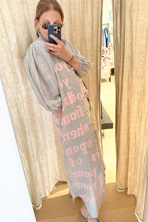 KARIEN BELLE Kimono Kleid "POETRY" fine stripe