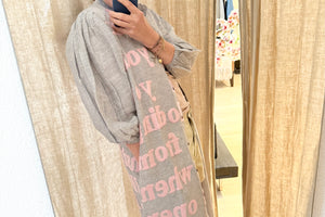 KARIEN BELLE Kimono Kleid "POETRY" fine stripe